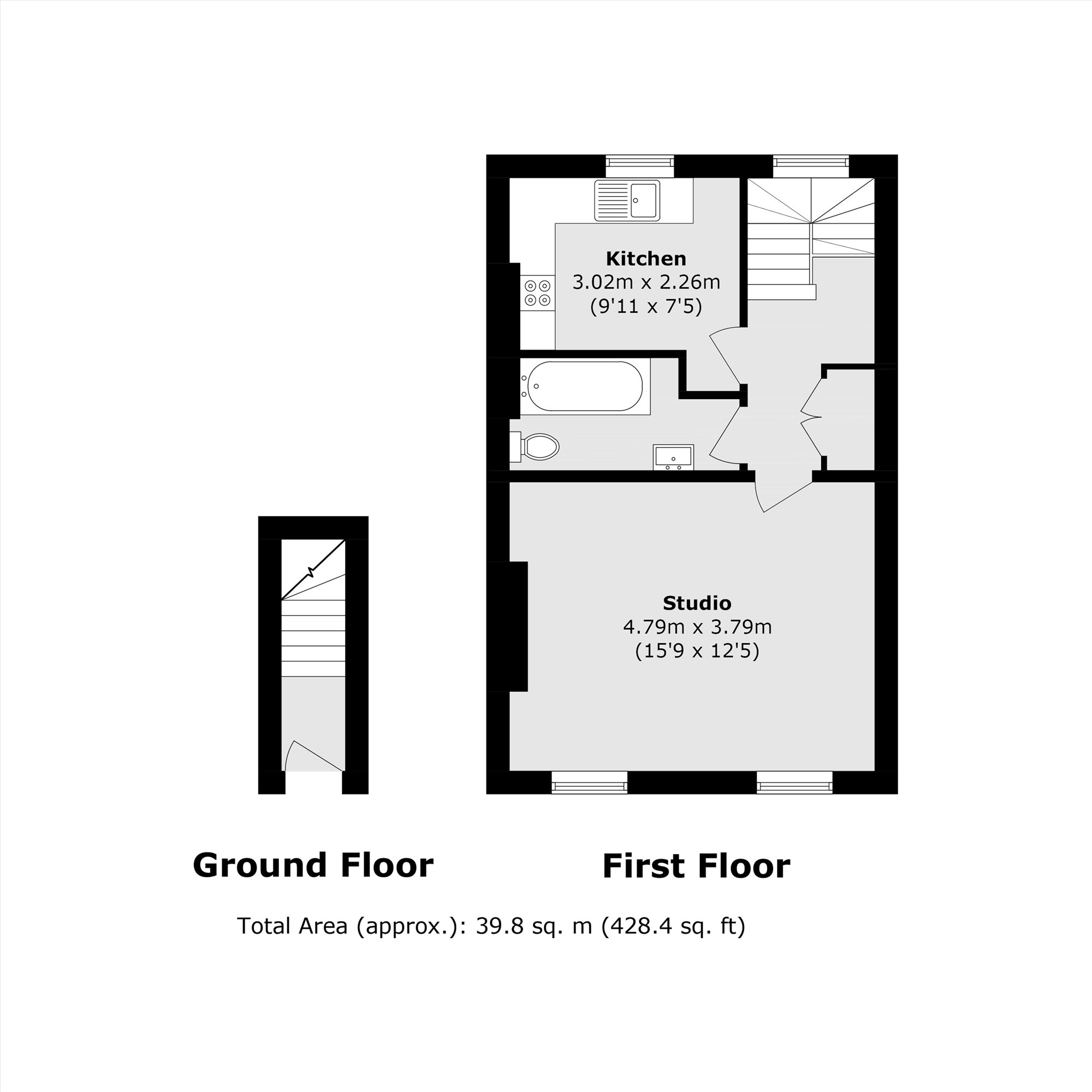 43B, Turneville Road, London floorplan