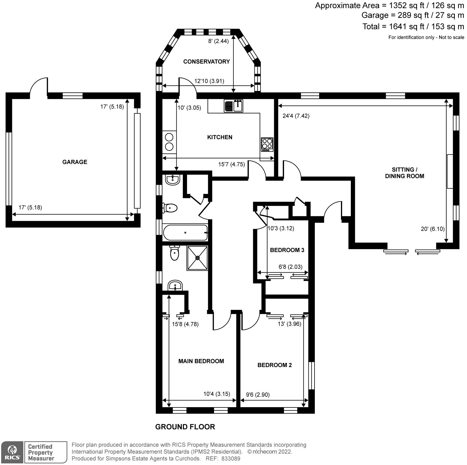 Birtley Rise, Bramley, Guildford GU5, 3 bedroom bungalow for sale