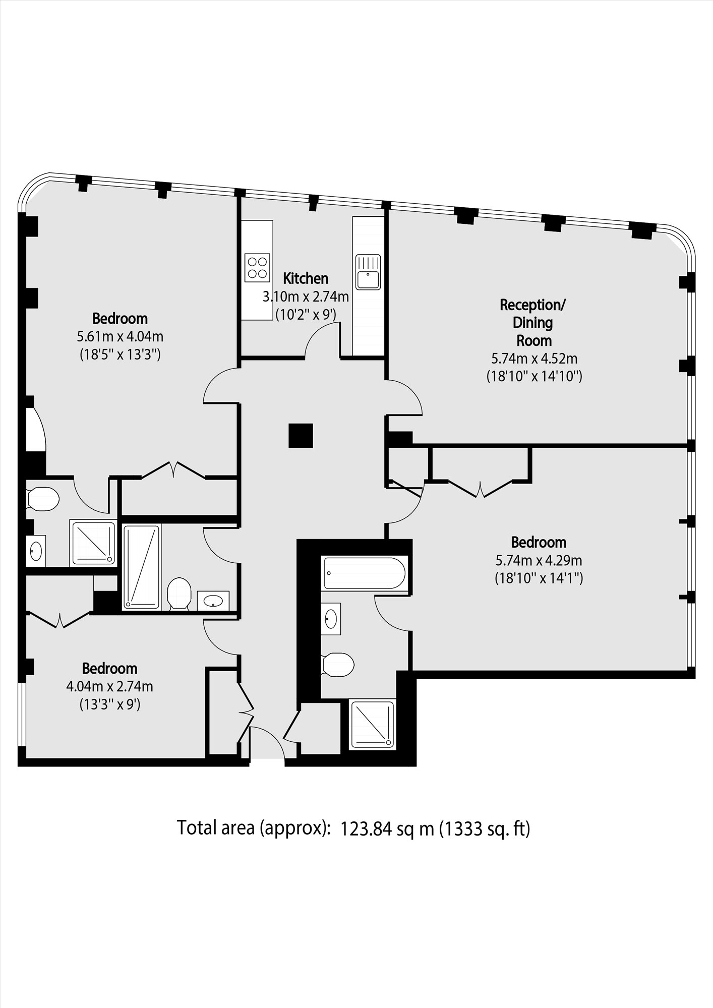 Flat 13, 10, Red Lion Square, London floorplan