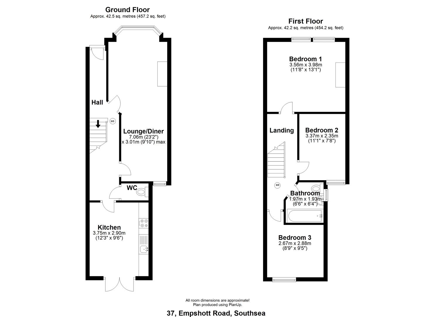 Empshott Road, Southsea floorplan