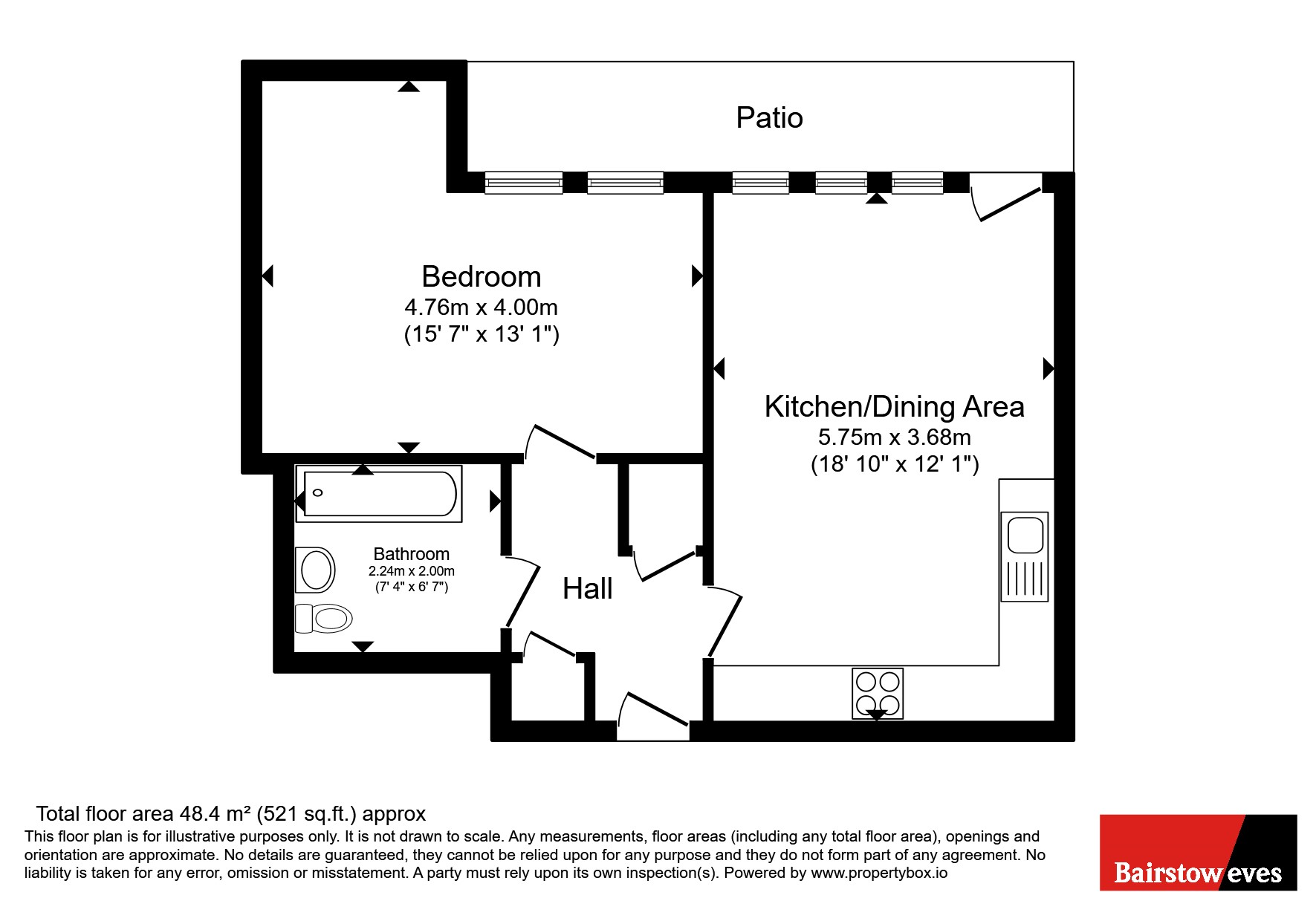 Flat 2, Raymond Chadburn House, 112, Woodgrange Road, London floorplan