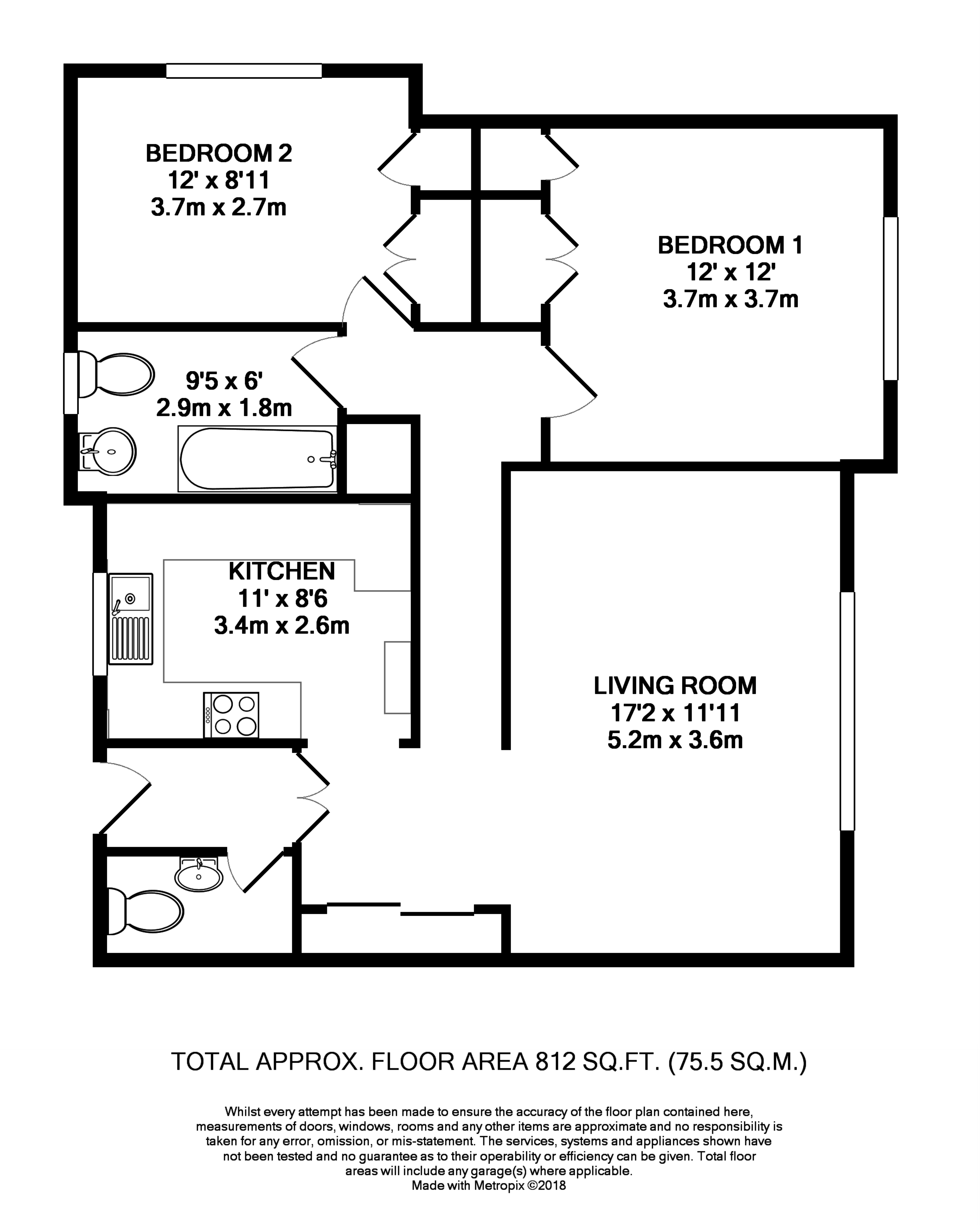 2 Bedrooms Flat to rent in Langley Road, Watford WD17