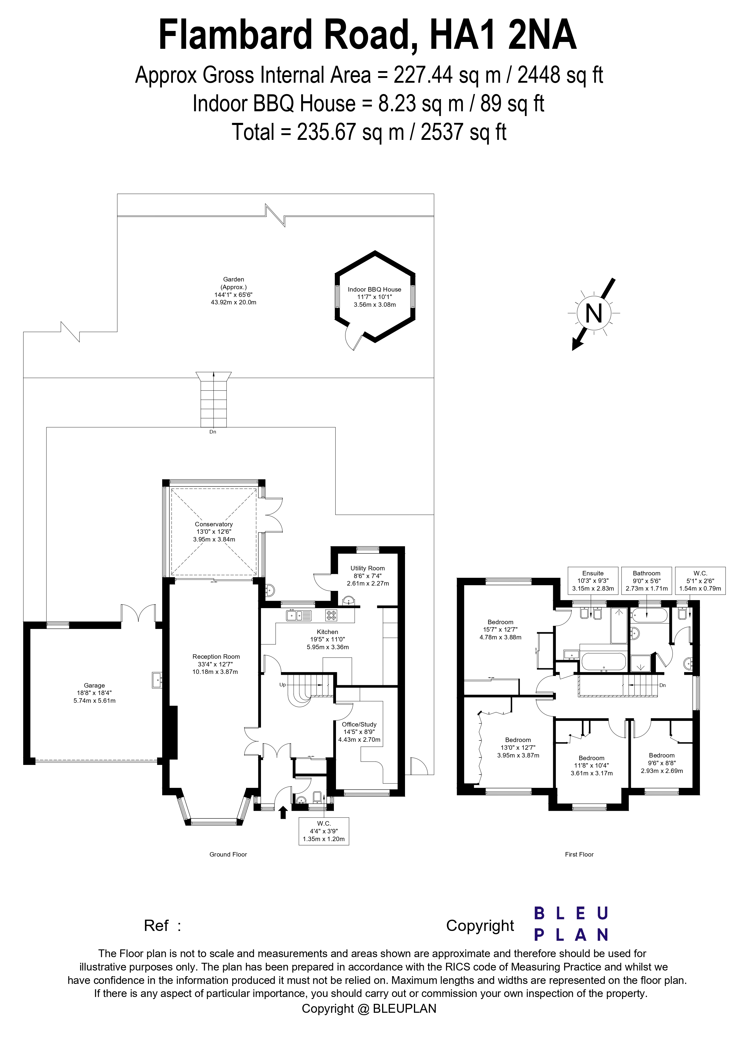 26, Flambard Road, Harrow floorplan
