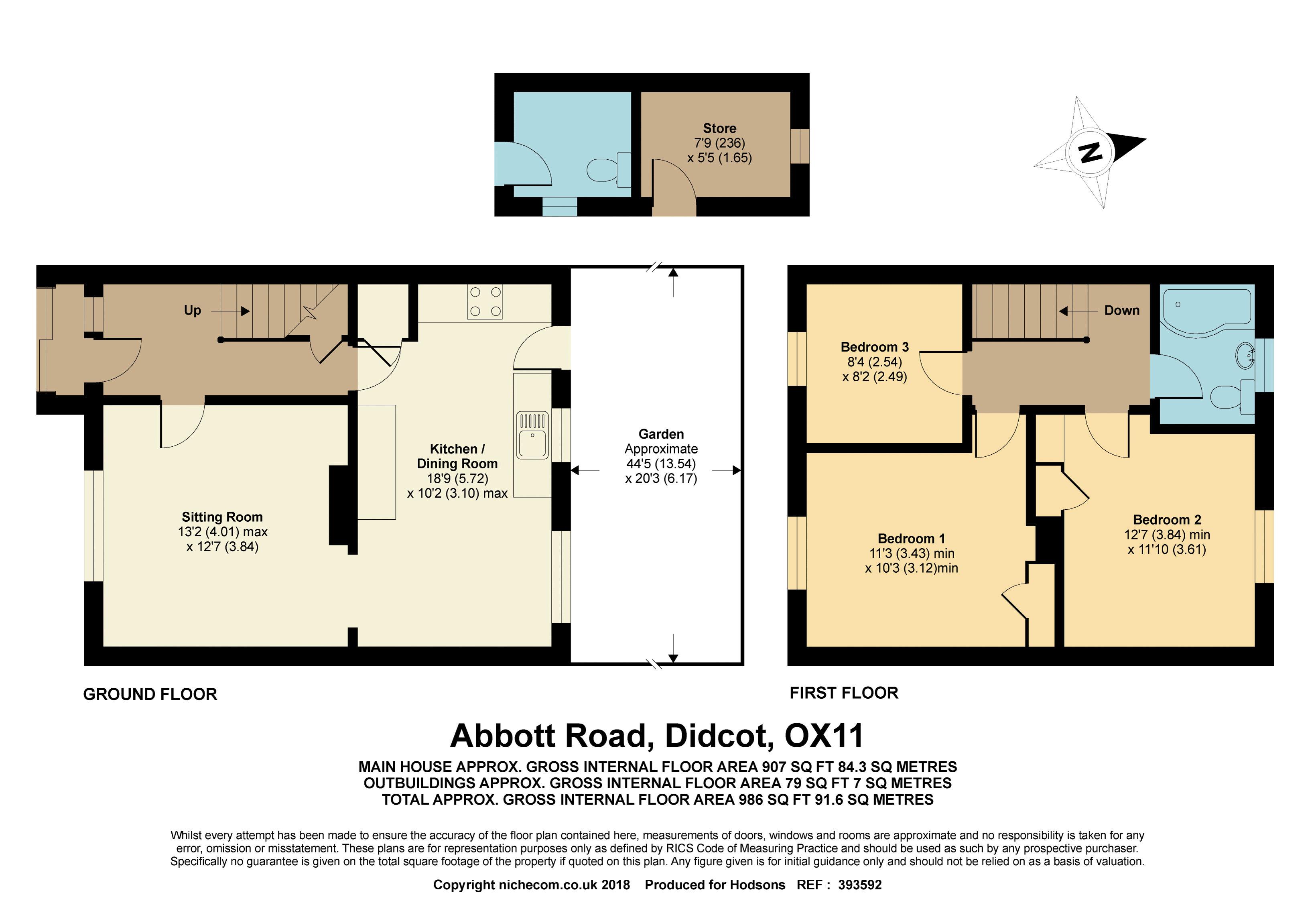 3 Bedrooms Terraced house for sale in Abbott Road, Didcot OX11