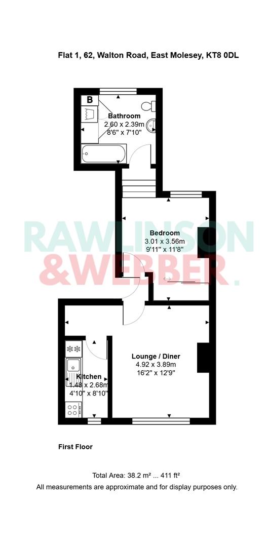 Walton Road, East Molesey floorplan
