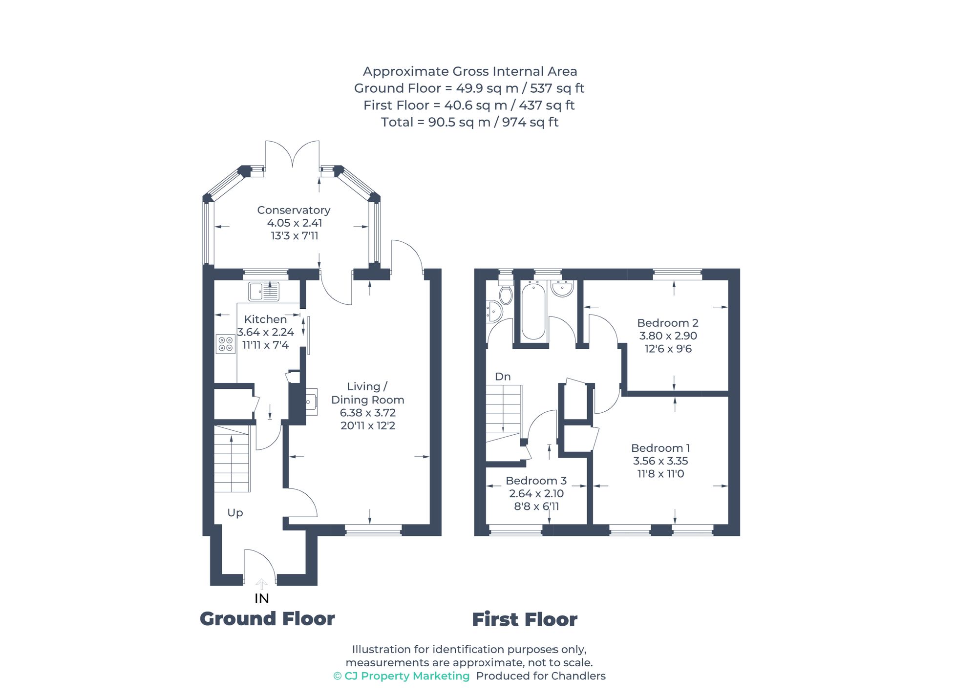 59 Bandley Rise, Stevenage floorplan