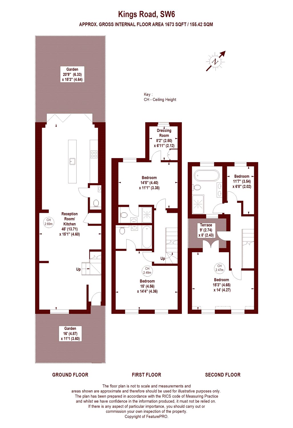 4 Bedrooms Terraced house to rent in Kings Road, London SW6