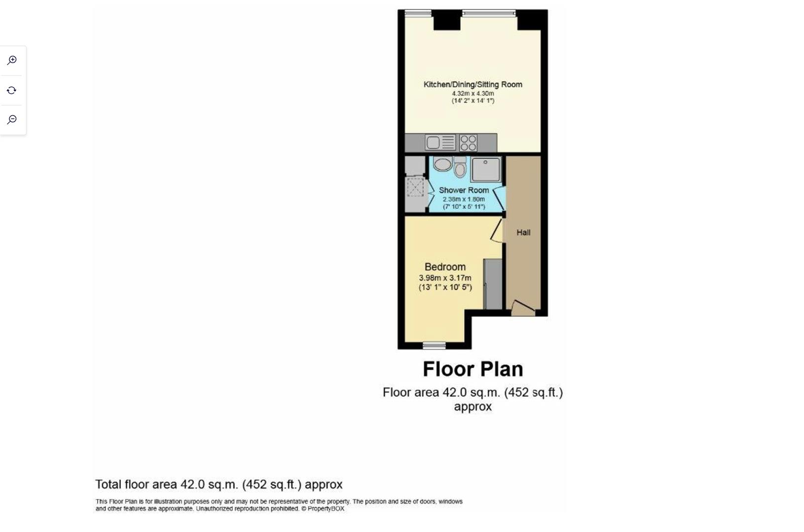 Apartment 407, Elisabeth Mill, Elisabeth Gardens, Stockport floorplan