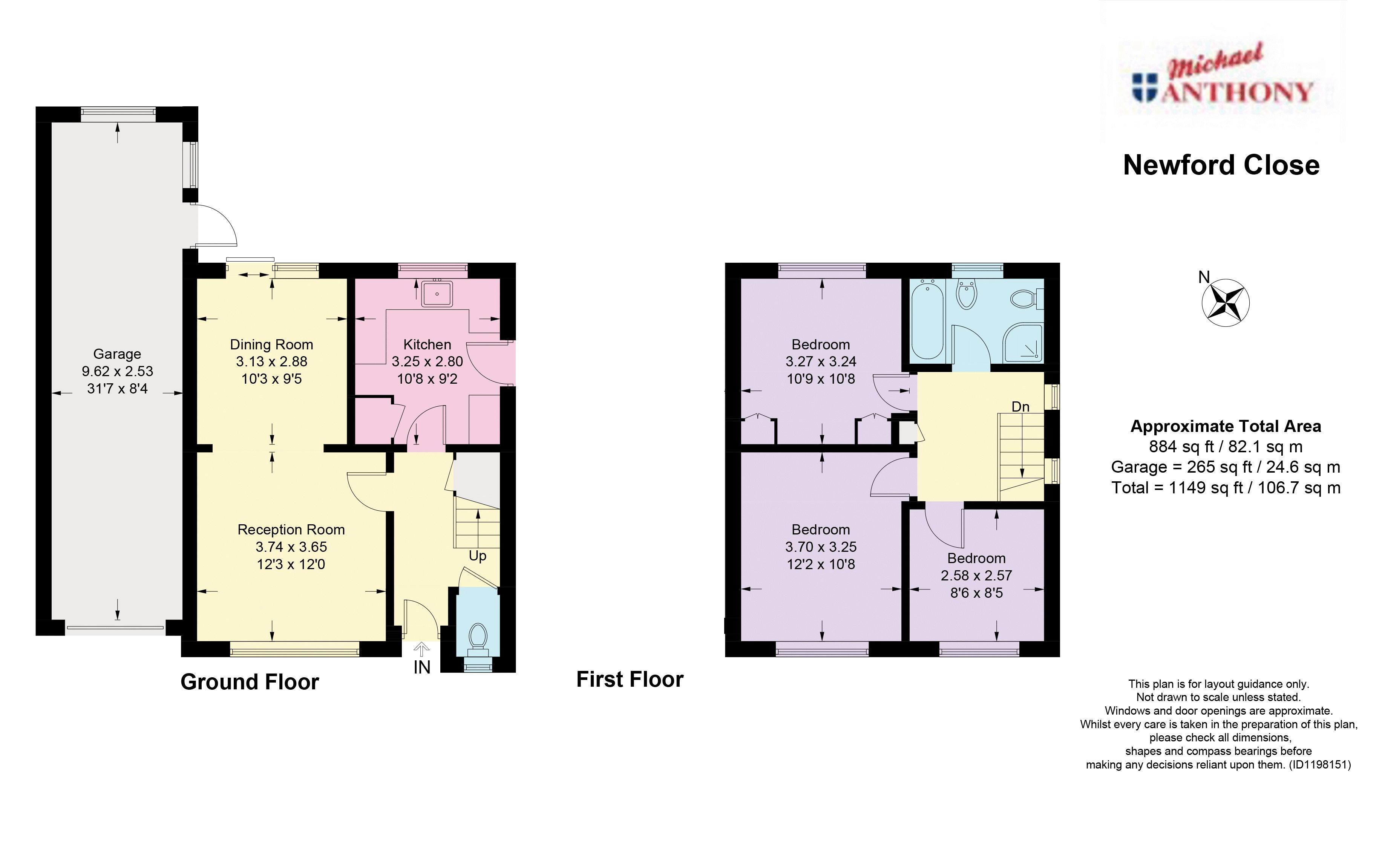 8, Newford Close, Hemel Hempstead floorplan