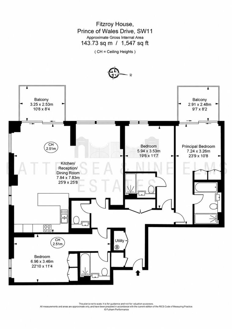 Apartment 41, Fitzroy House, 6 Palmer Road, London floorplan