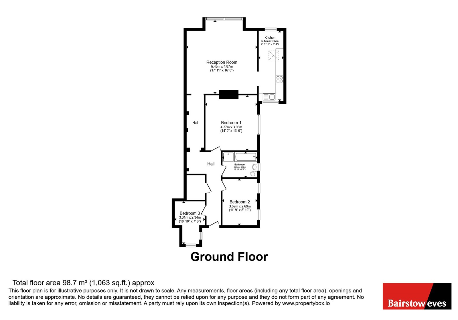 Flat 4, Thelton, 17, Valley Road, Kenley floorplan