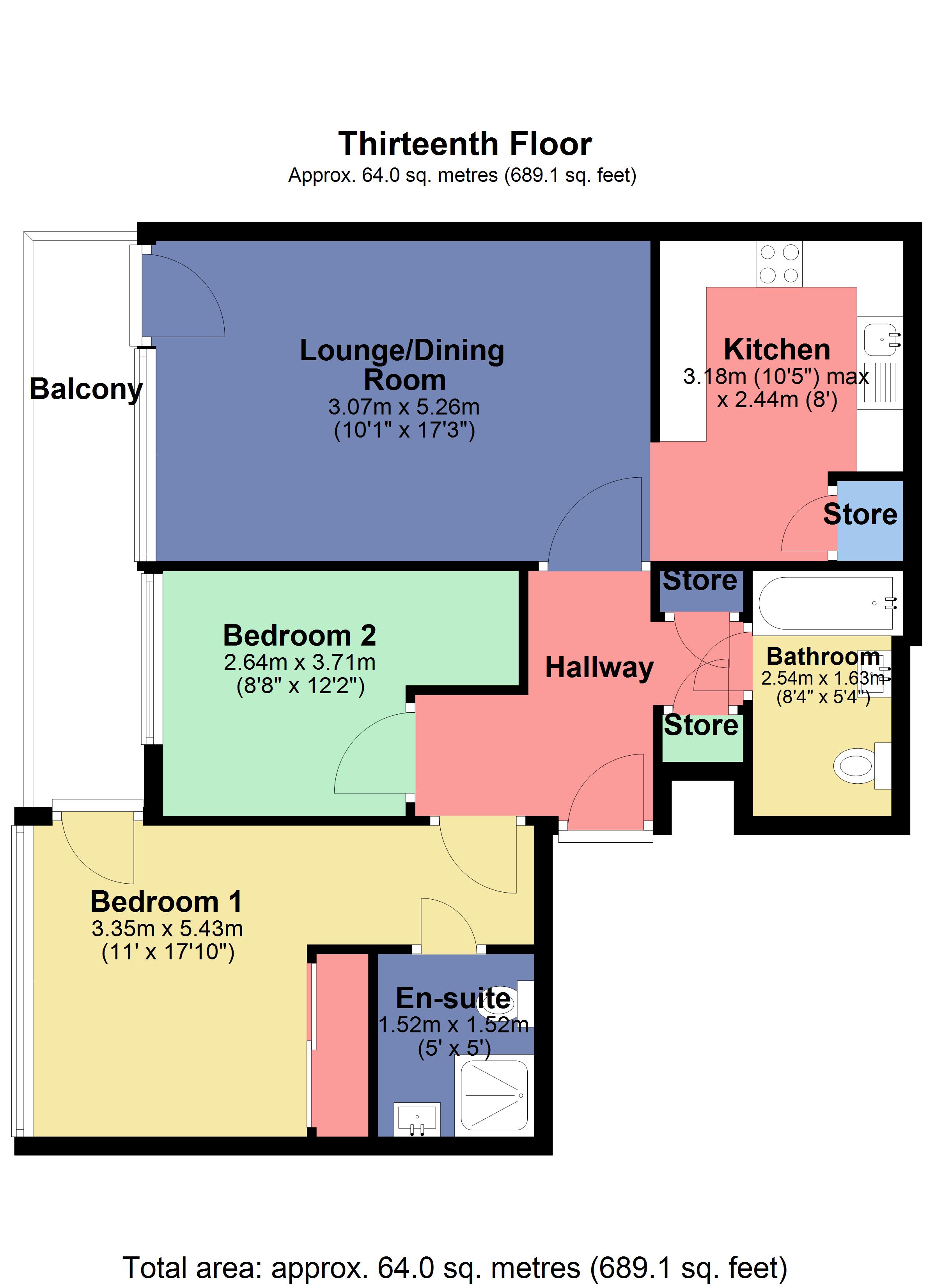 2 Bedrooms Flat for sale in K D Tower, Cotterells, Hemel Hempstead, Hertfordshire HP1