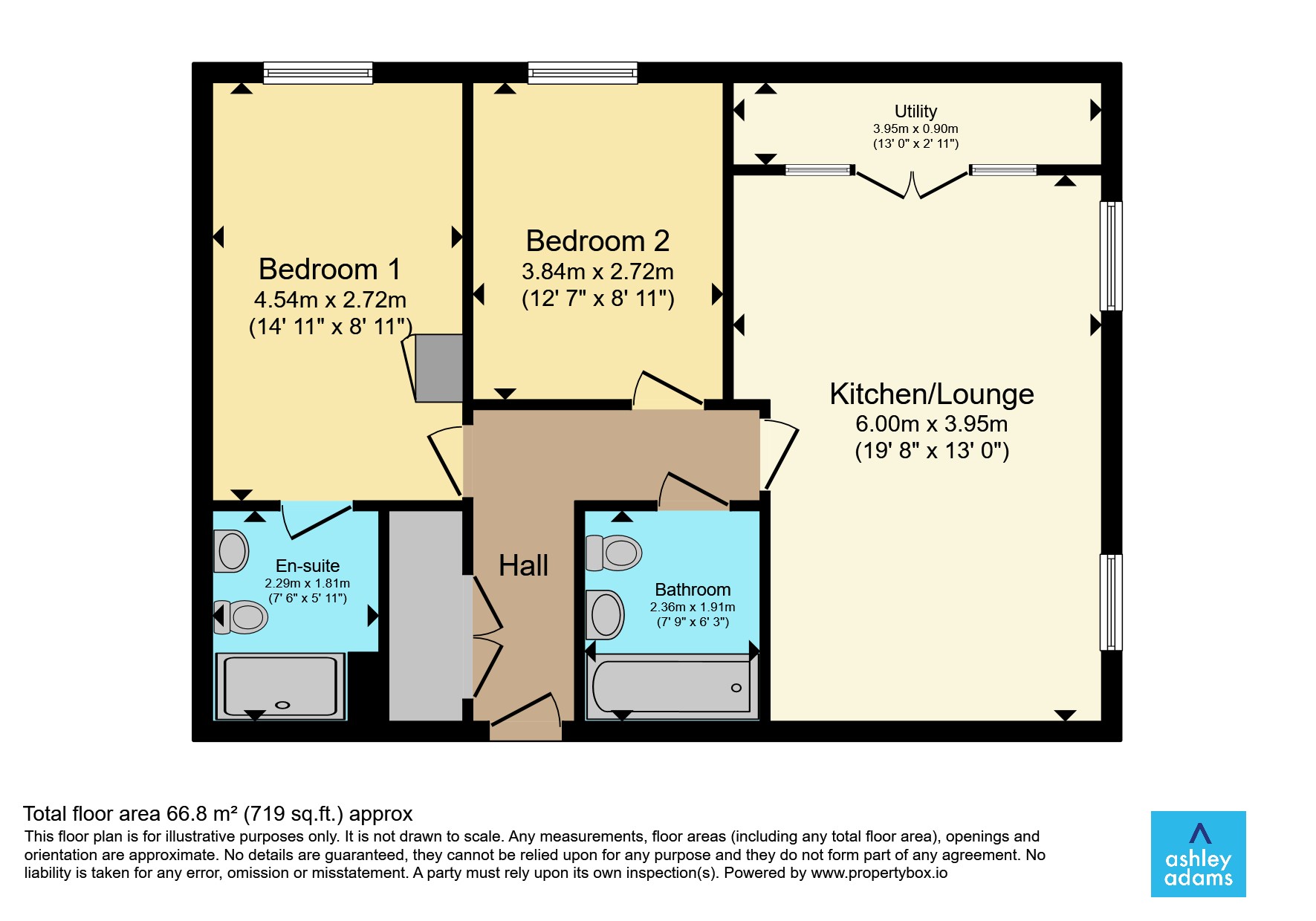 Apartment 8, Cambridge House, Somerset Close, Derby floorplan