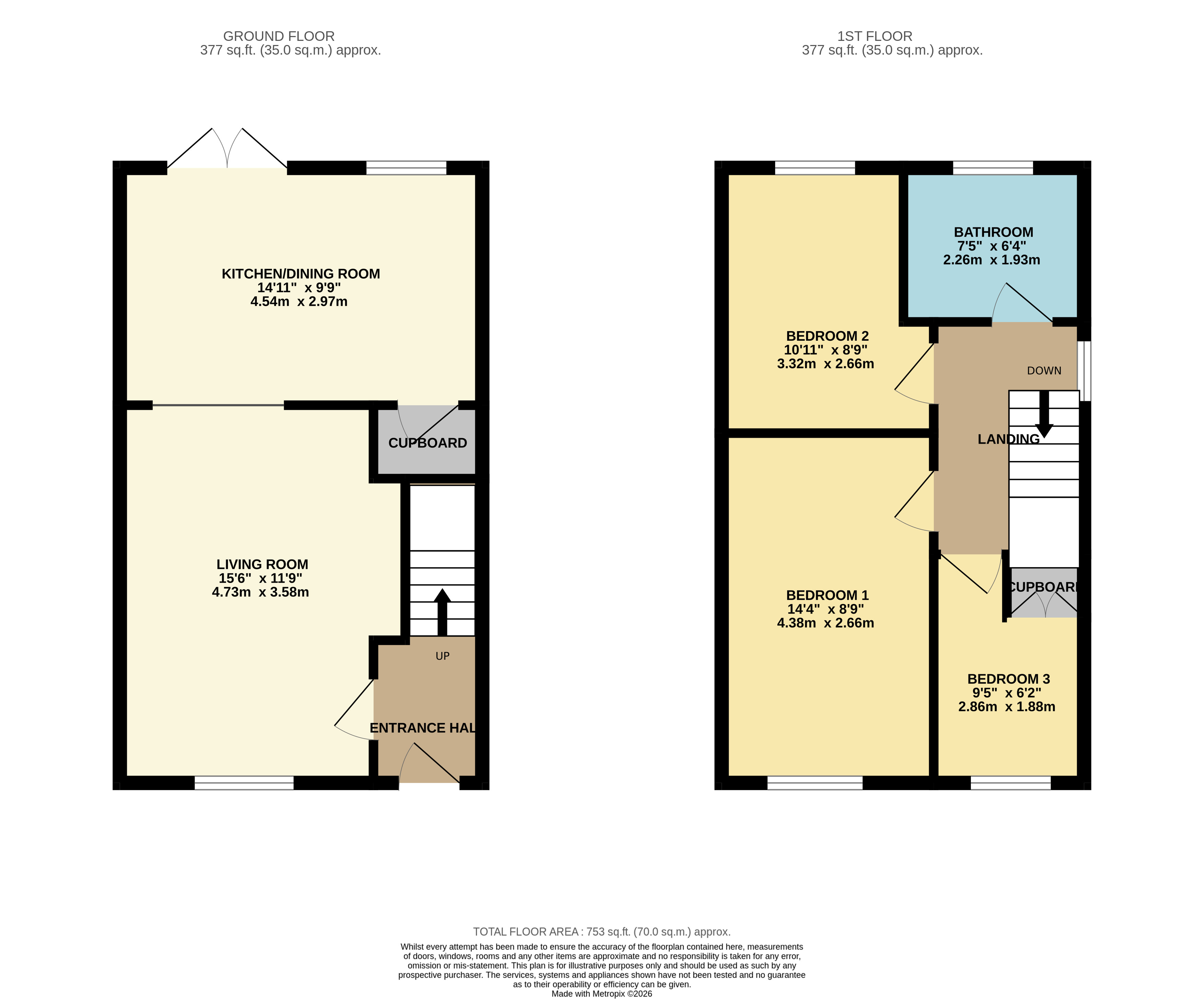 15, Northside, Middridge, Newton Aycliffe floorplan
