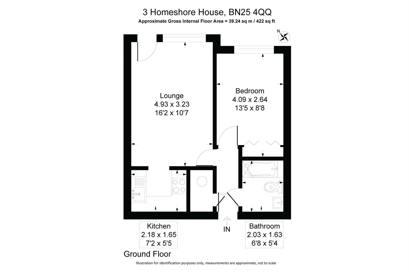 3 Homeshore House, Sutton Road, Seaford floorplan