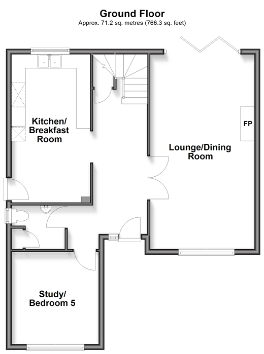 St. Mary's Meadow Yapton, Arundel floorplan