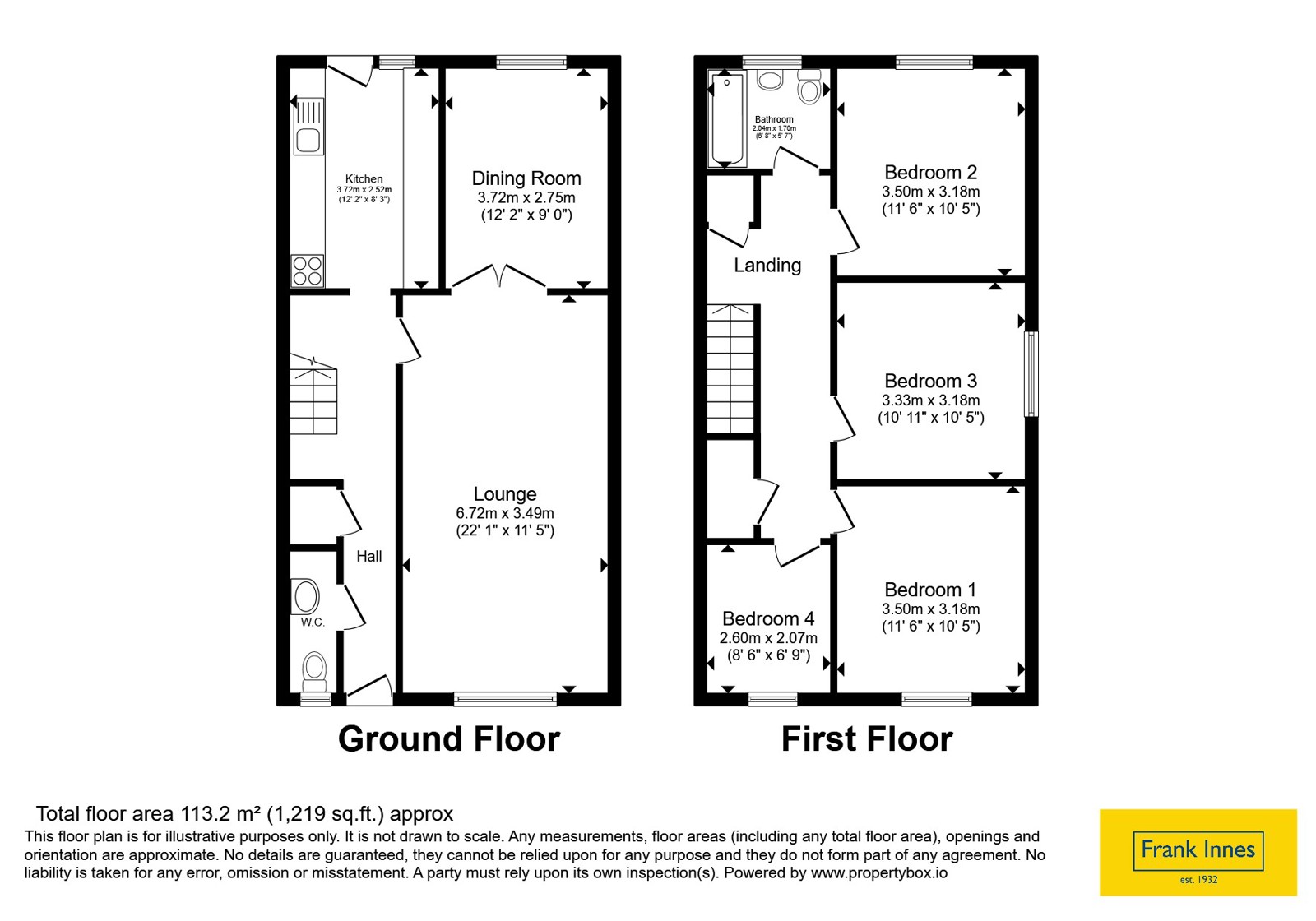 21, Poplar Avenue, Nottingham floorplan