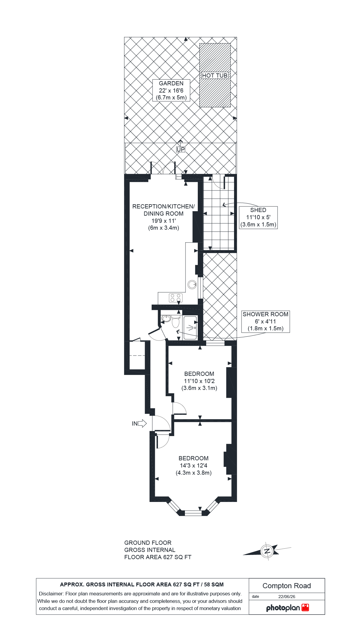12a, Compton Road, London floorplan