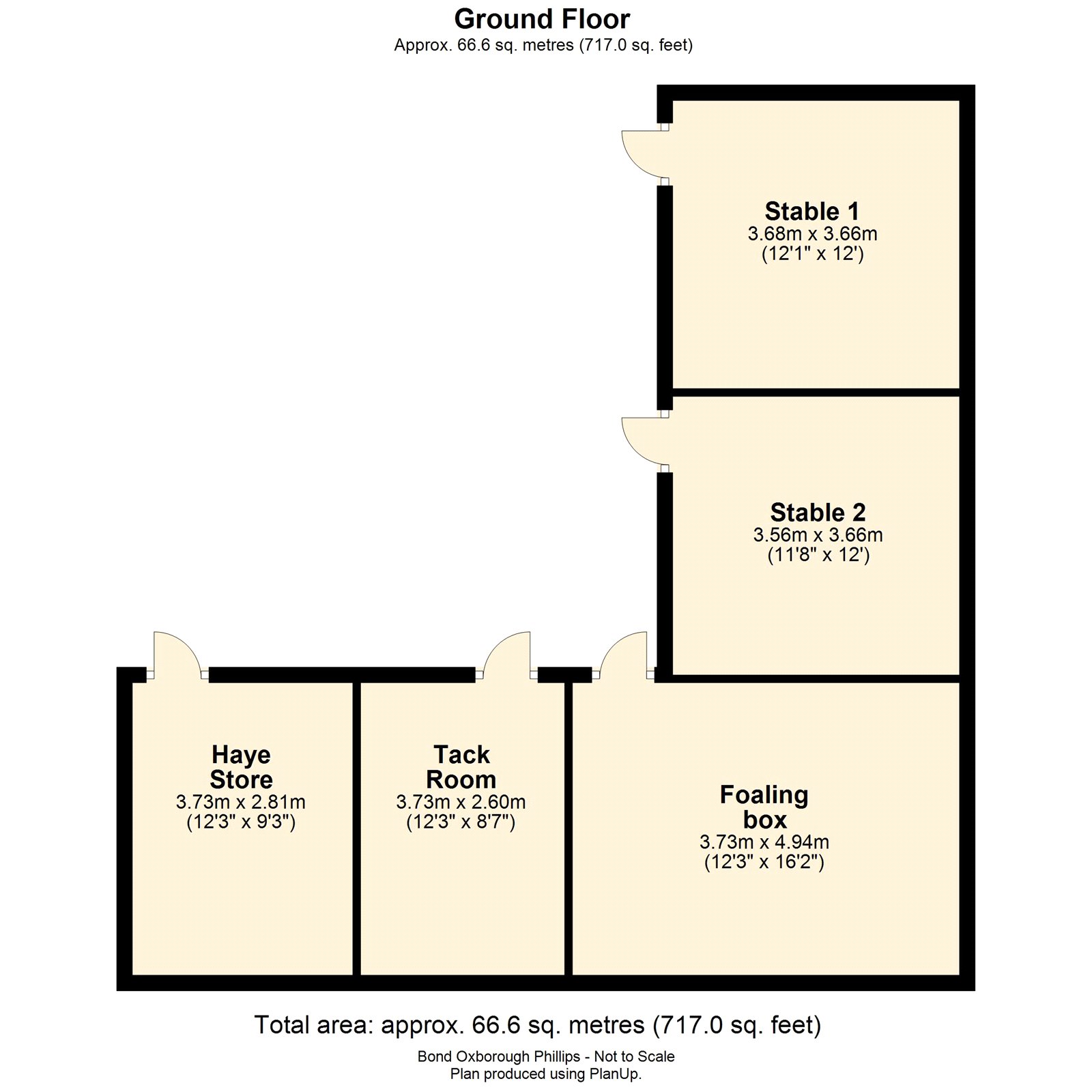 Hampden Cottage & Land,, Ashwater, Devon floorplan