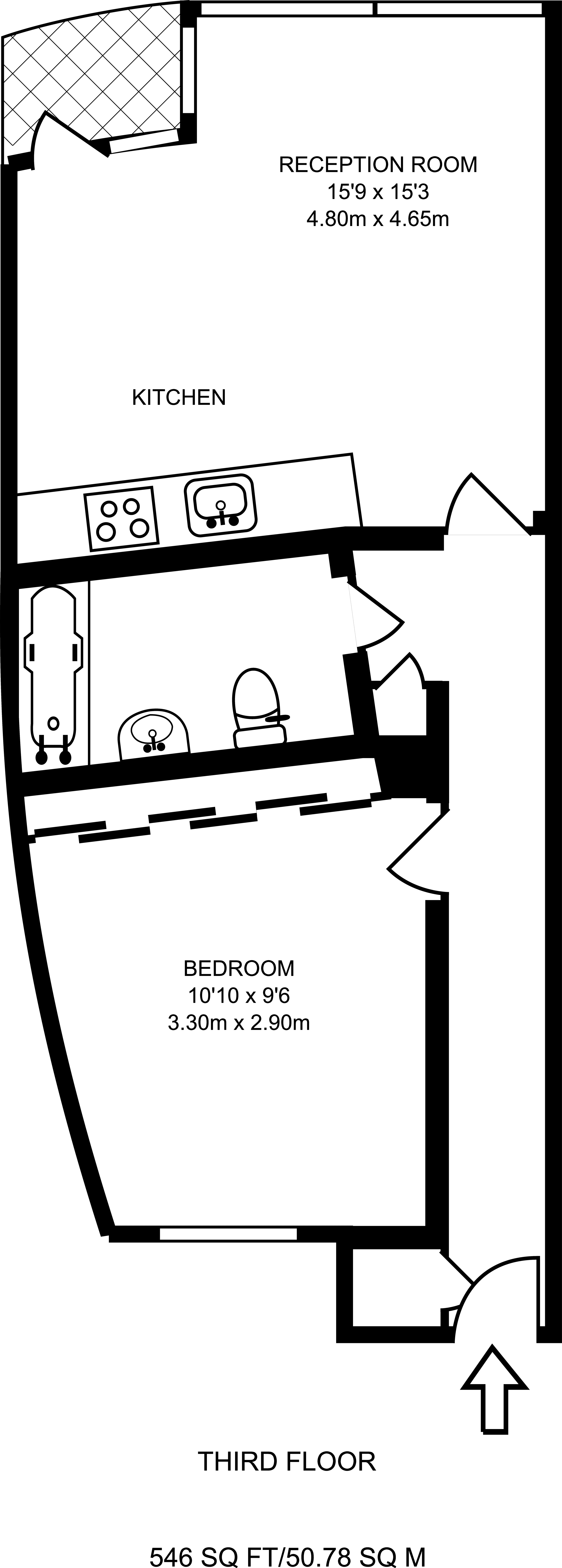 1 Bedrooms Flat to rent in Packington Street, Islington N1