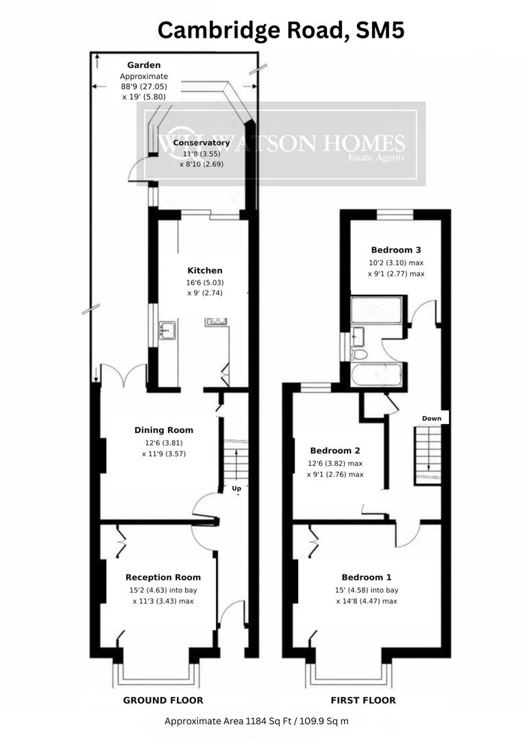 7, Cambridge Road,, Carshalton floorplan