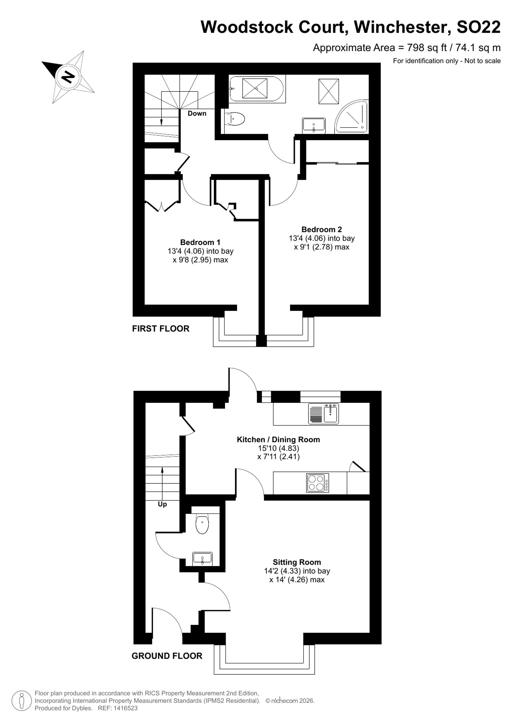 8 Woodstock Court, Winchester floorplan
