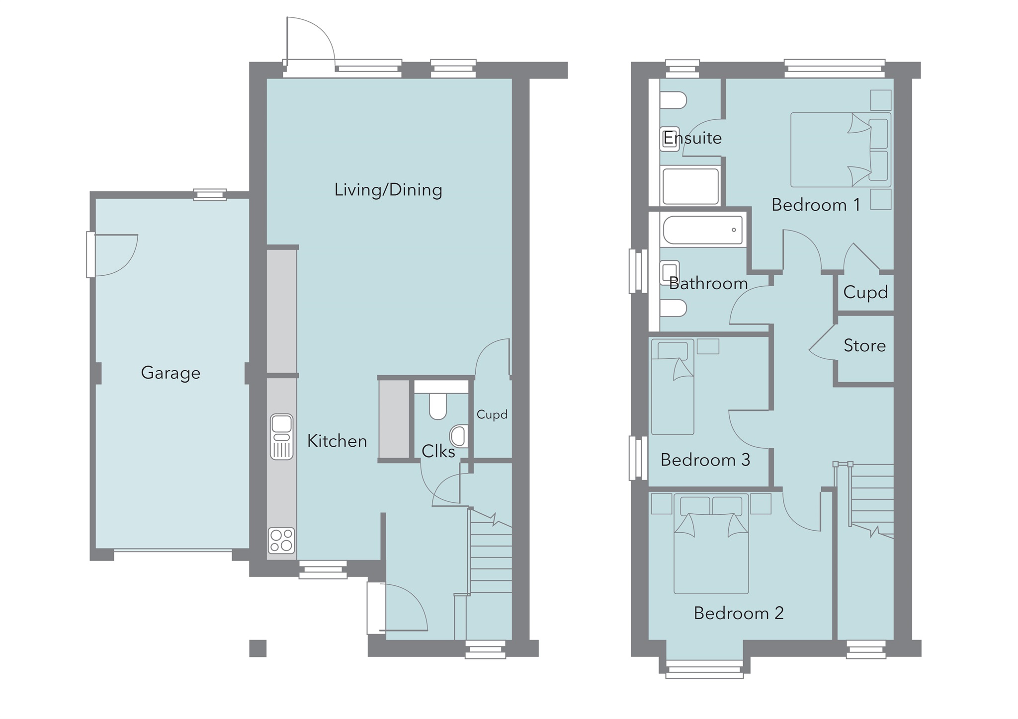 Trinity Green, Plot 6, The Orchid, Whissonsett Road, Fakenham floorplan