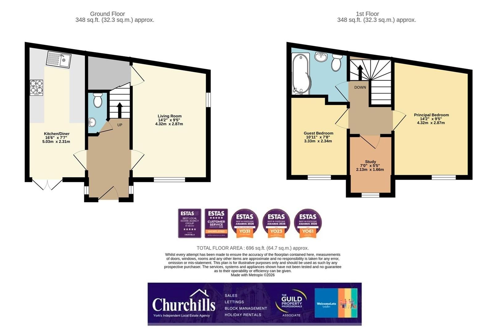 1, Cowling Court, York floorplan