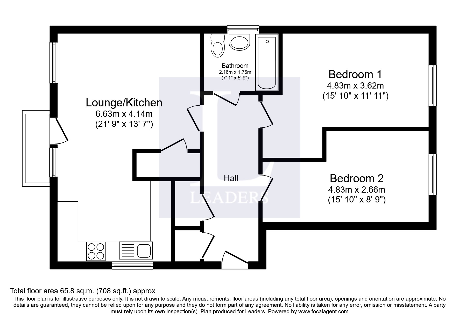Flat 6, 6, Vespasian Road, Milton Keynes floorplan