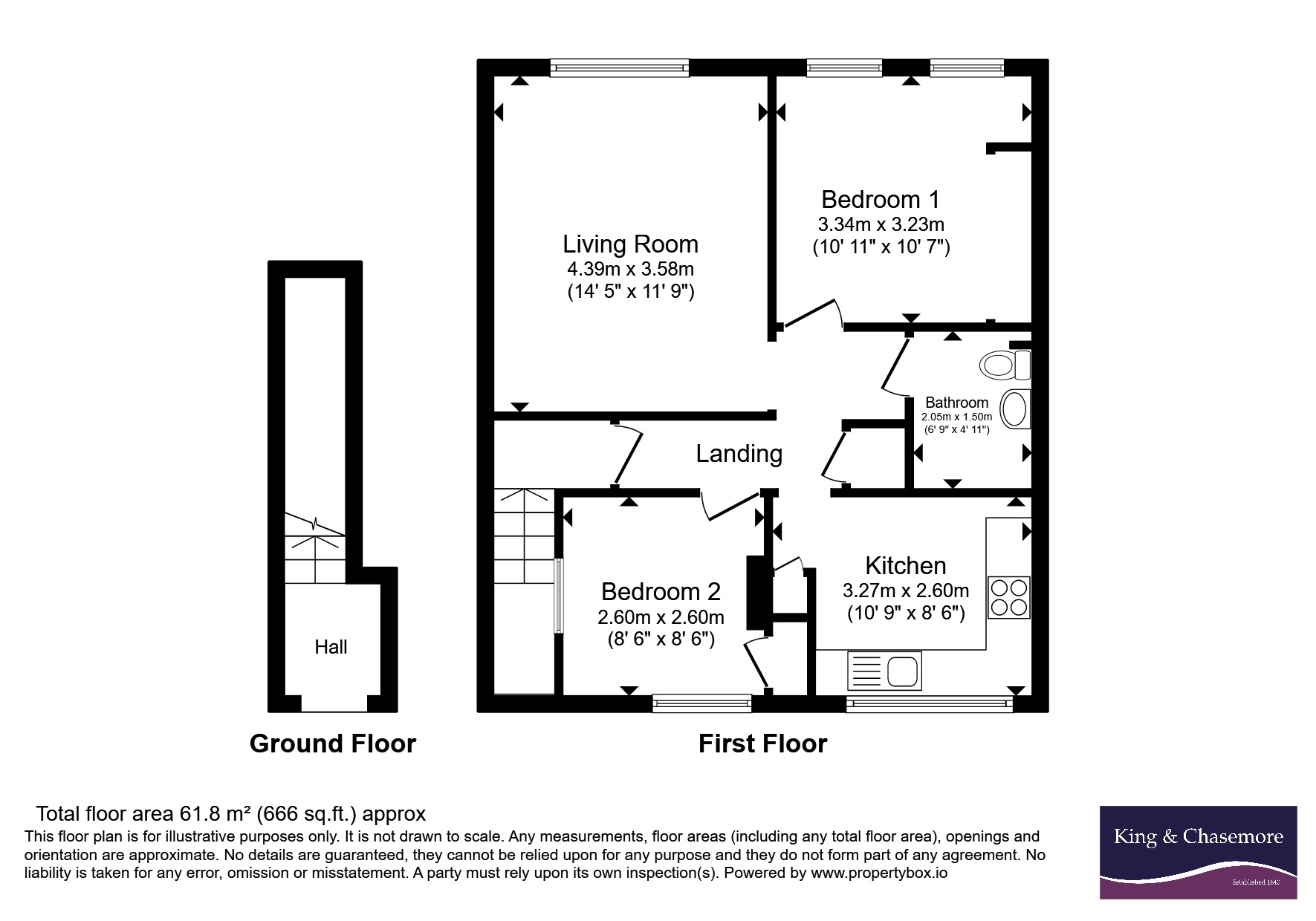 Flat 43 Seaview Court,, Clayton Road, West Sussex floorplan