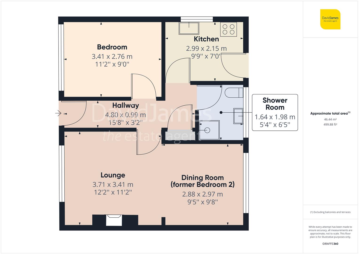 Foxhill Road, Carlton, Nottingham NG4, 1 bedroom semidetached bungalow