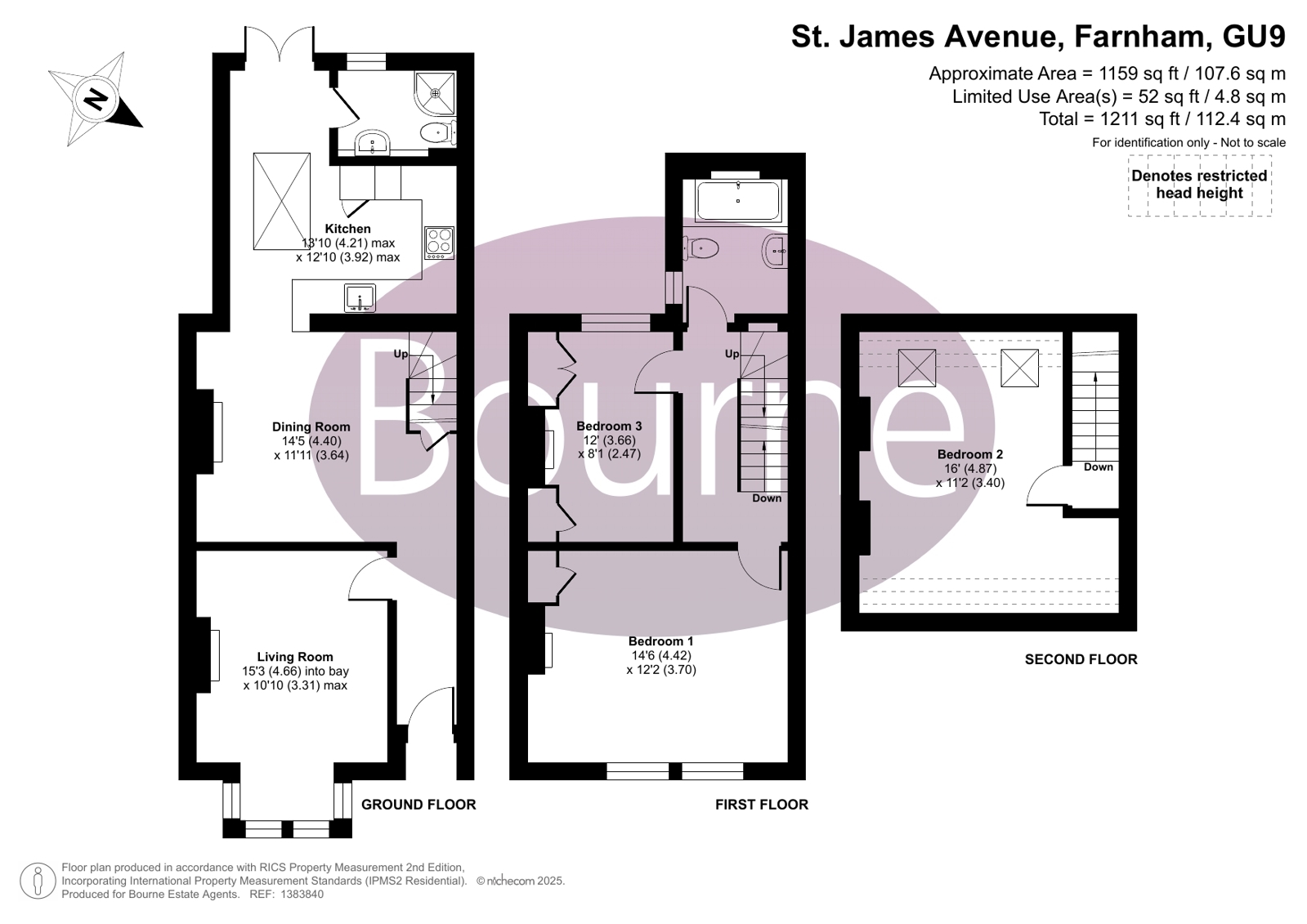 21, St. James Avenue, Farnham floorplan