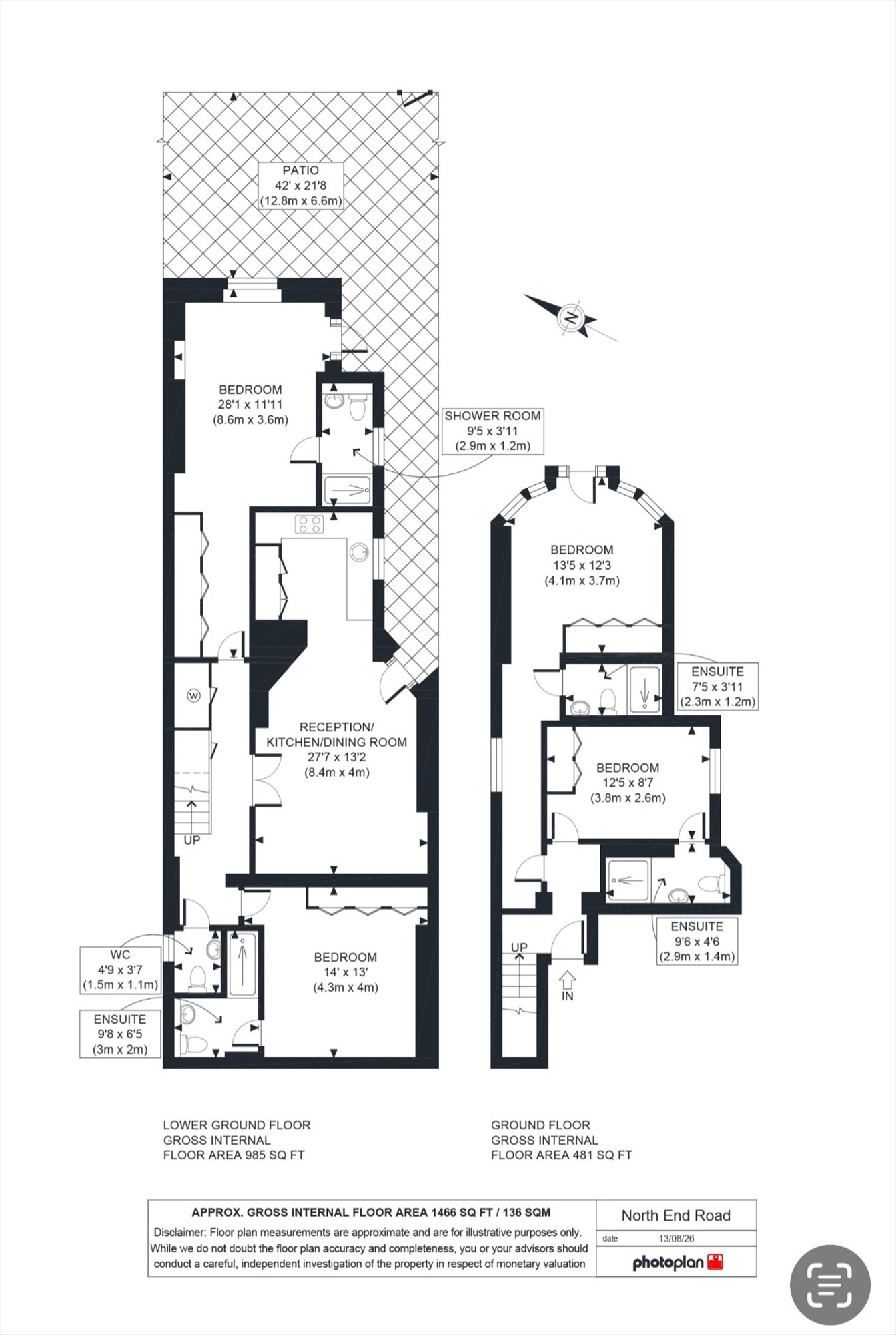 North End Road, London floorplan