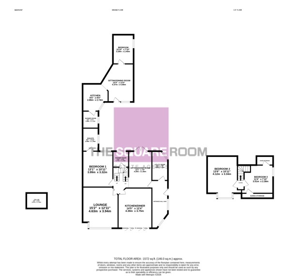 1, St. Davids Avenue, Cleveleys floorplan