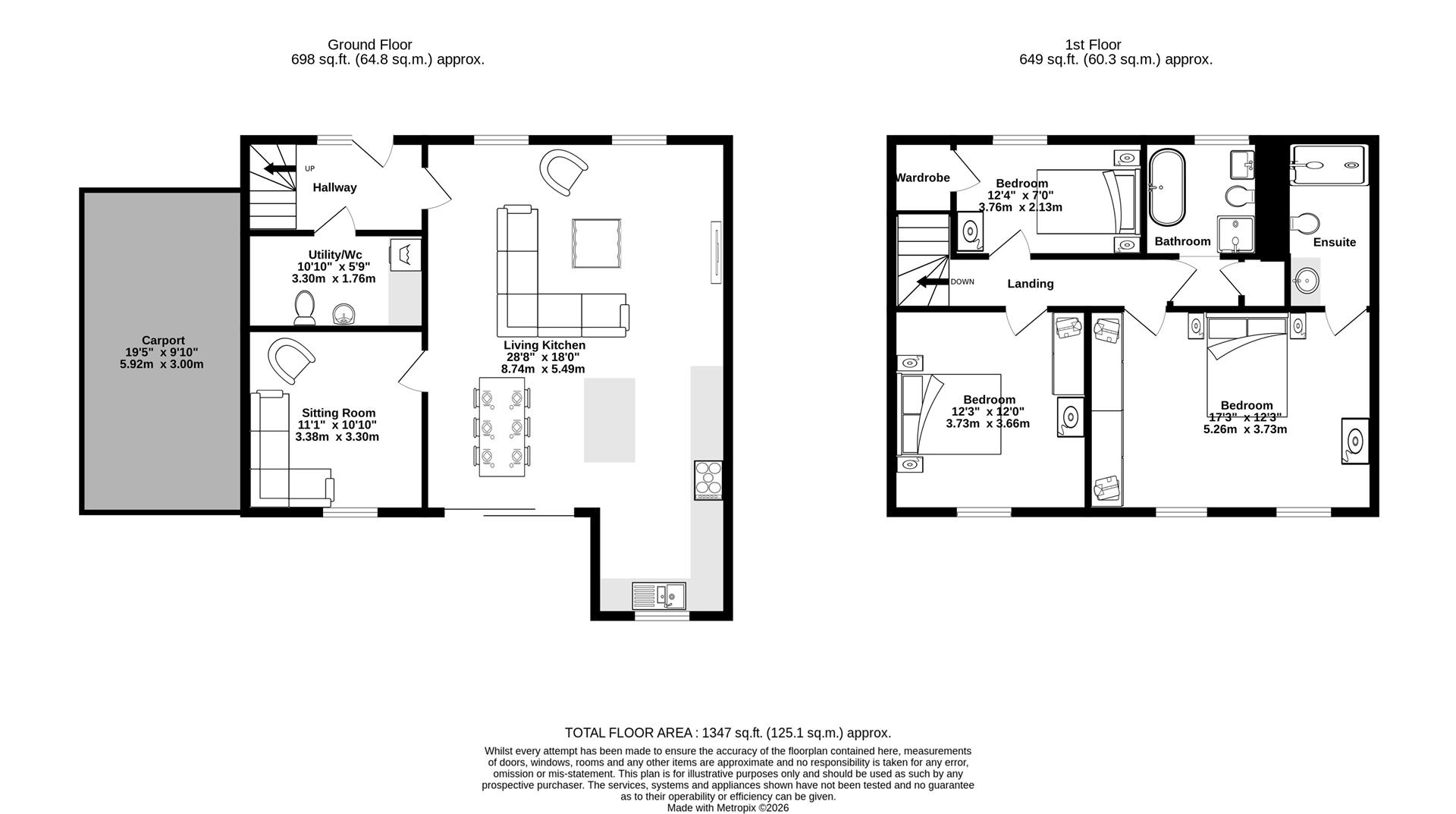 3, Blackberry Close, York floorplan