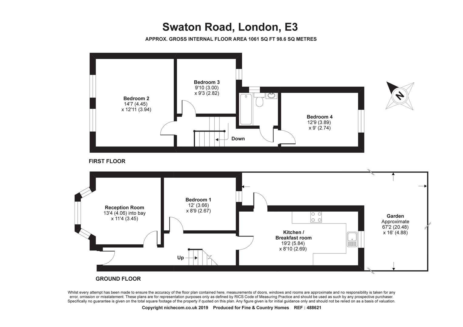 4 Bedrooms End terrace house to rent in Swaton Road, London E3