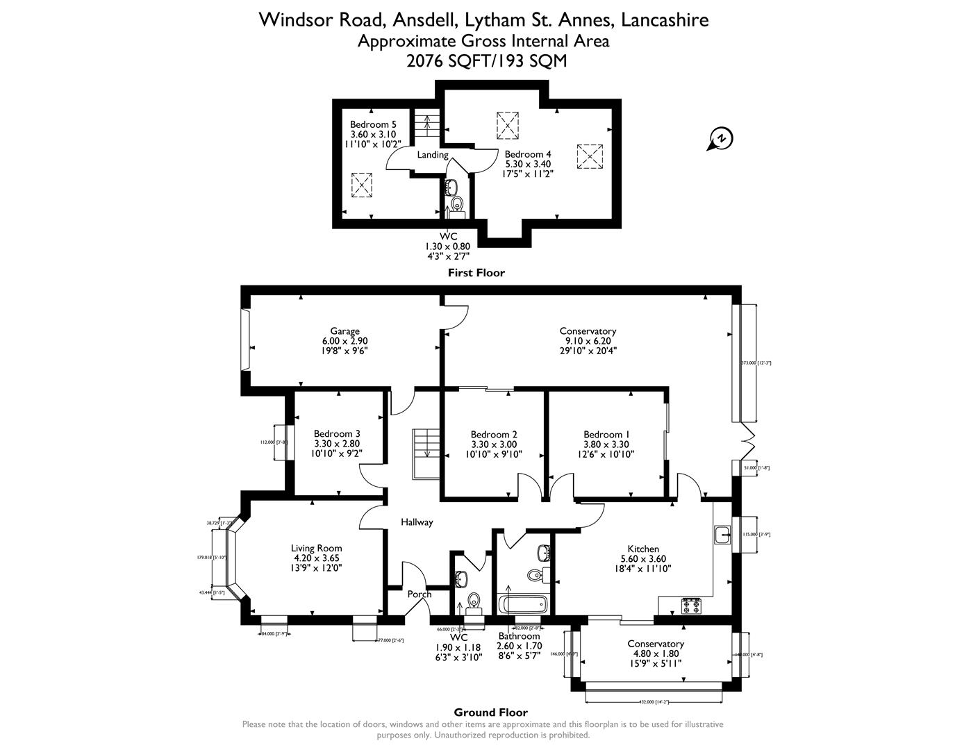 12, Windsor Road, Lytham St. Annes floorplan