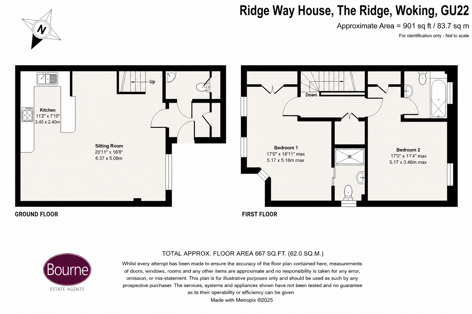 Flat 1, Ridge Way House,, The Ridge, Woking floorplan