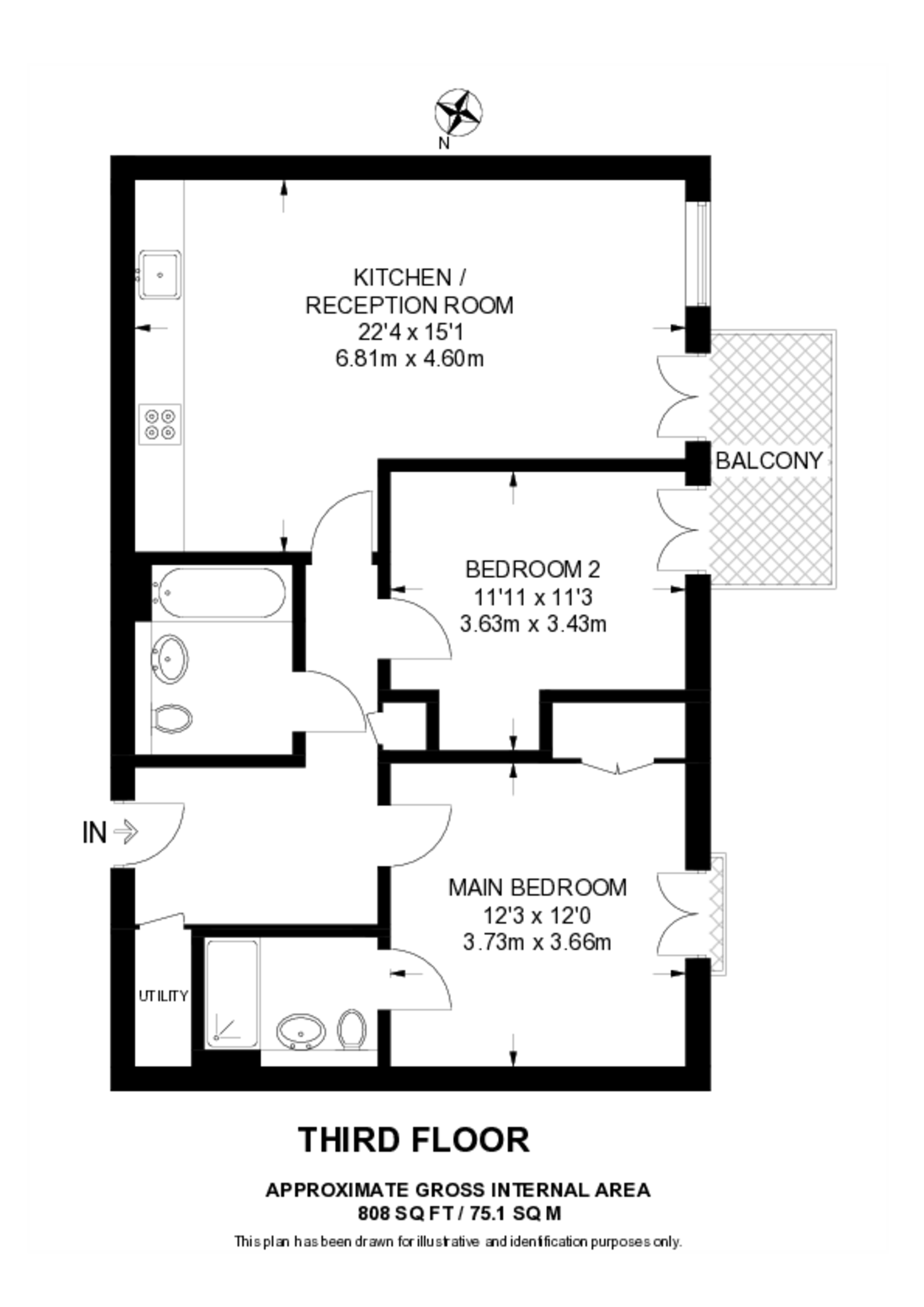 1 Holford Way, Putney floorplan