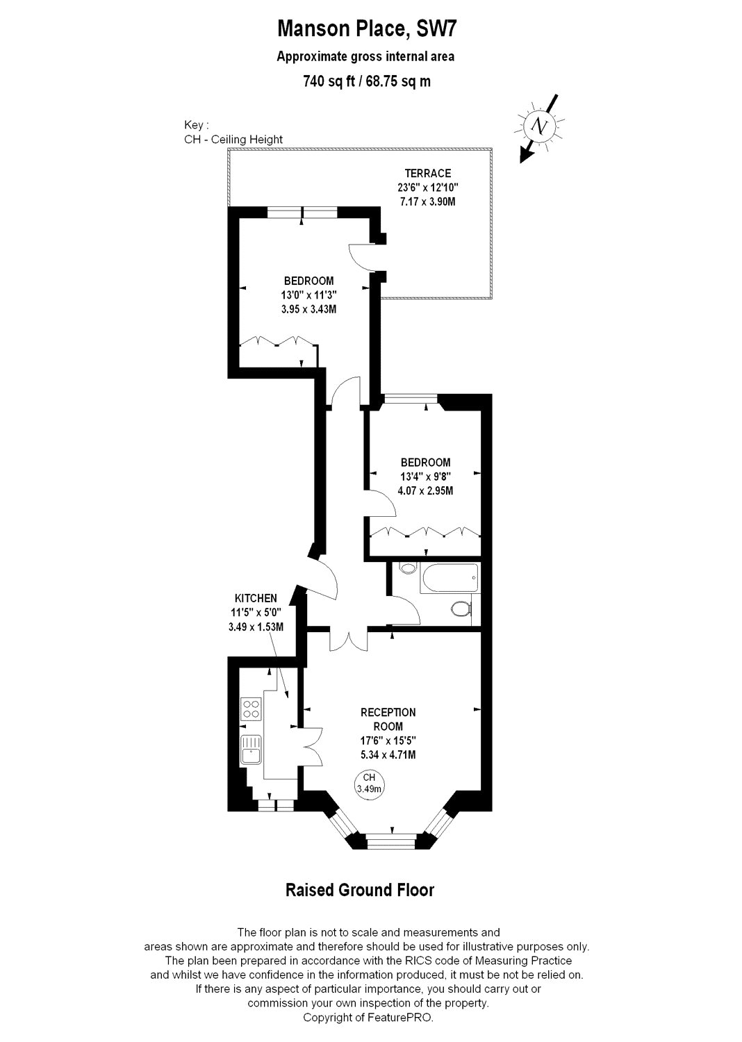 2 Bedrooms Flat to rent in Manson Place, South Kensington, London SW7