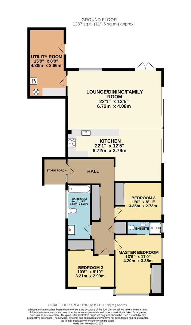 26, Park Walk, Halesworth floorplan