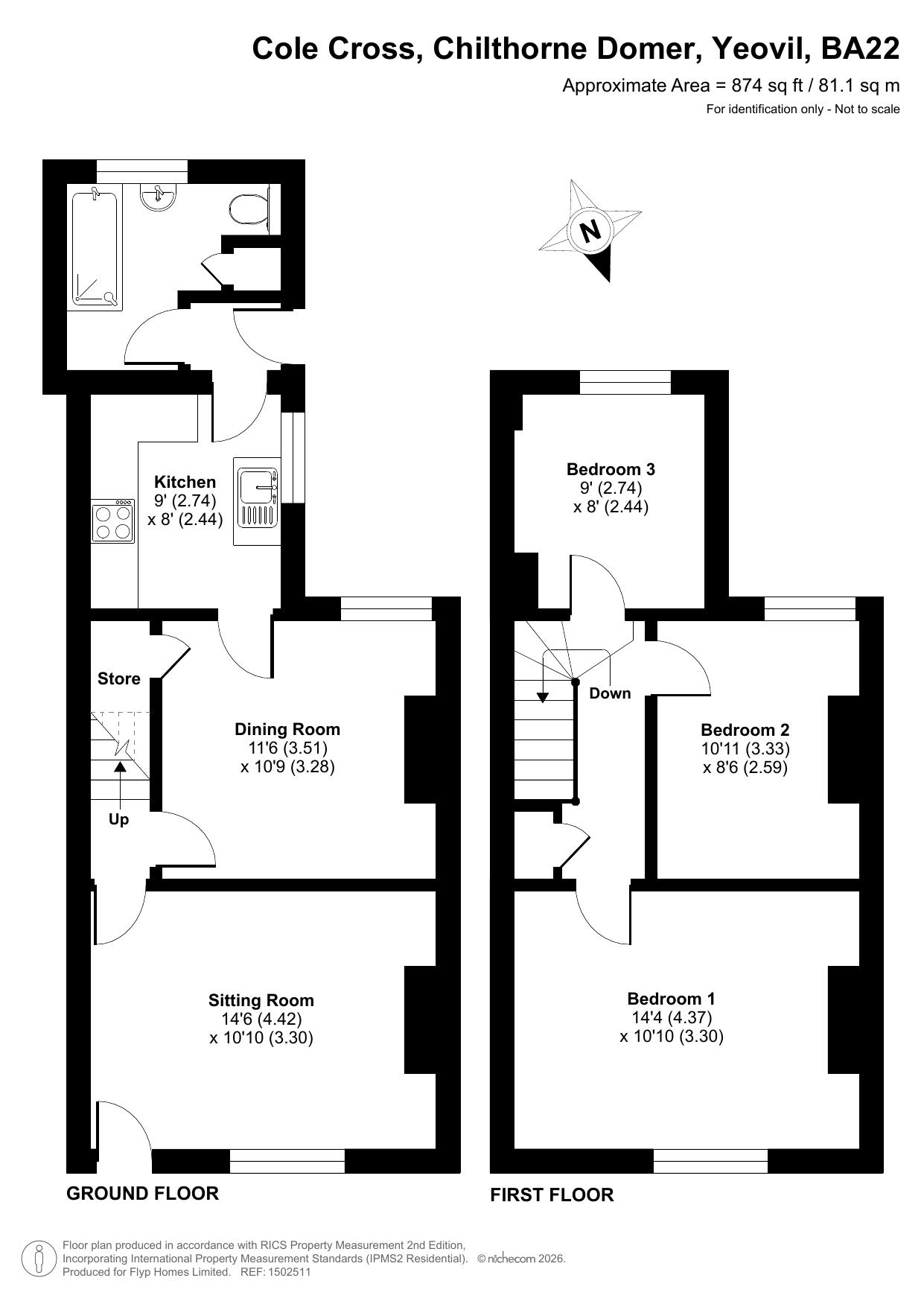 2, Cole Cross, Yeovil floorplan