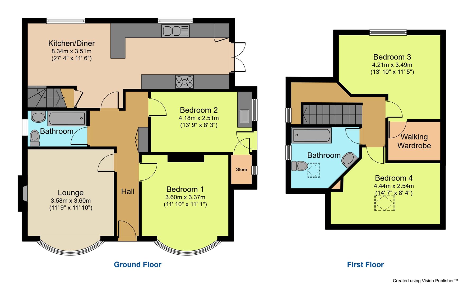 45, Oakfield Drive, Shipley floorplan