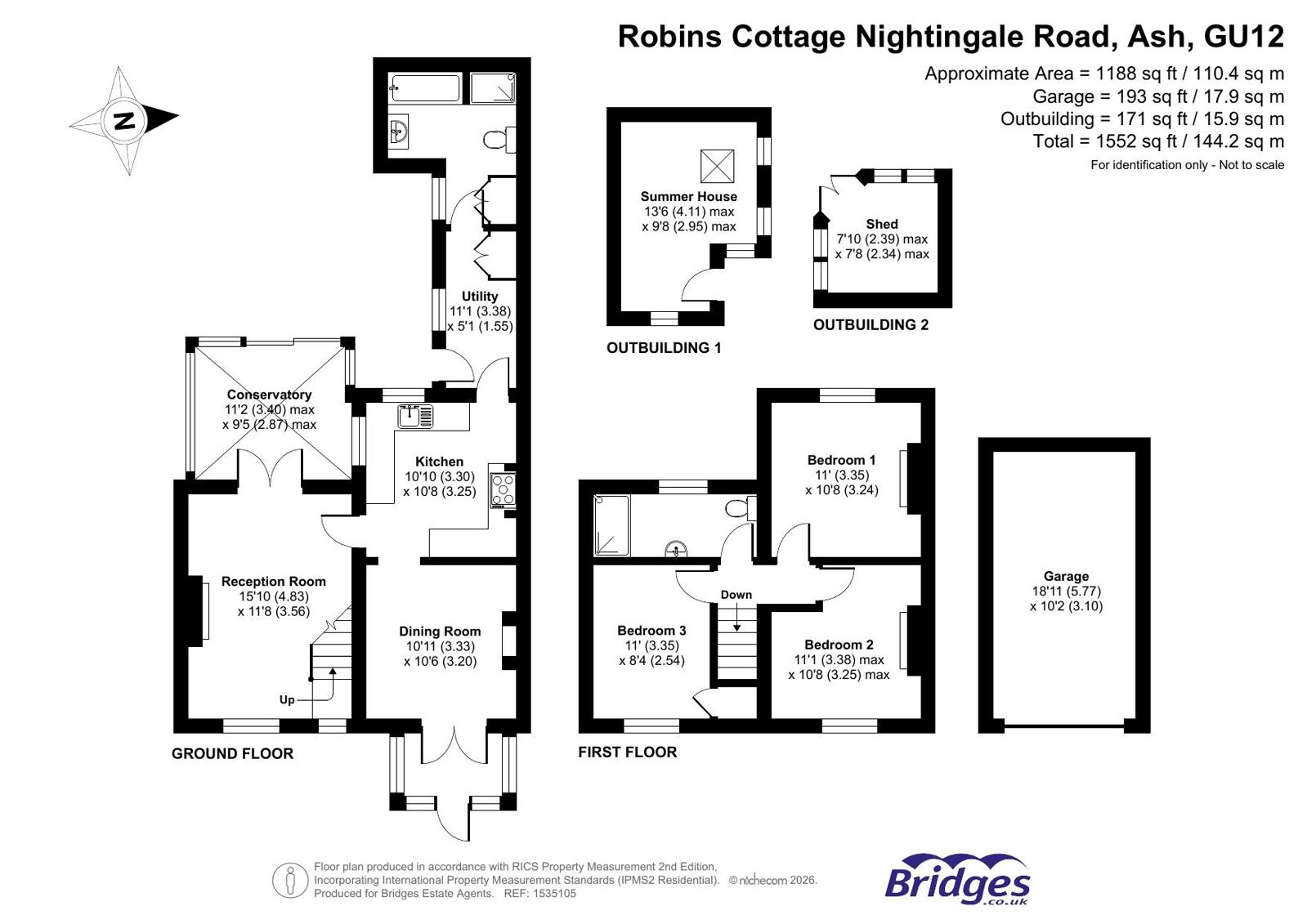 Nightingale Road, Ash floorplan