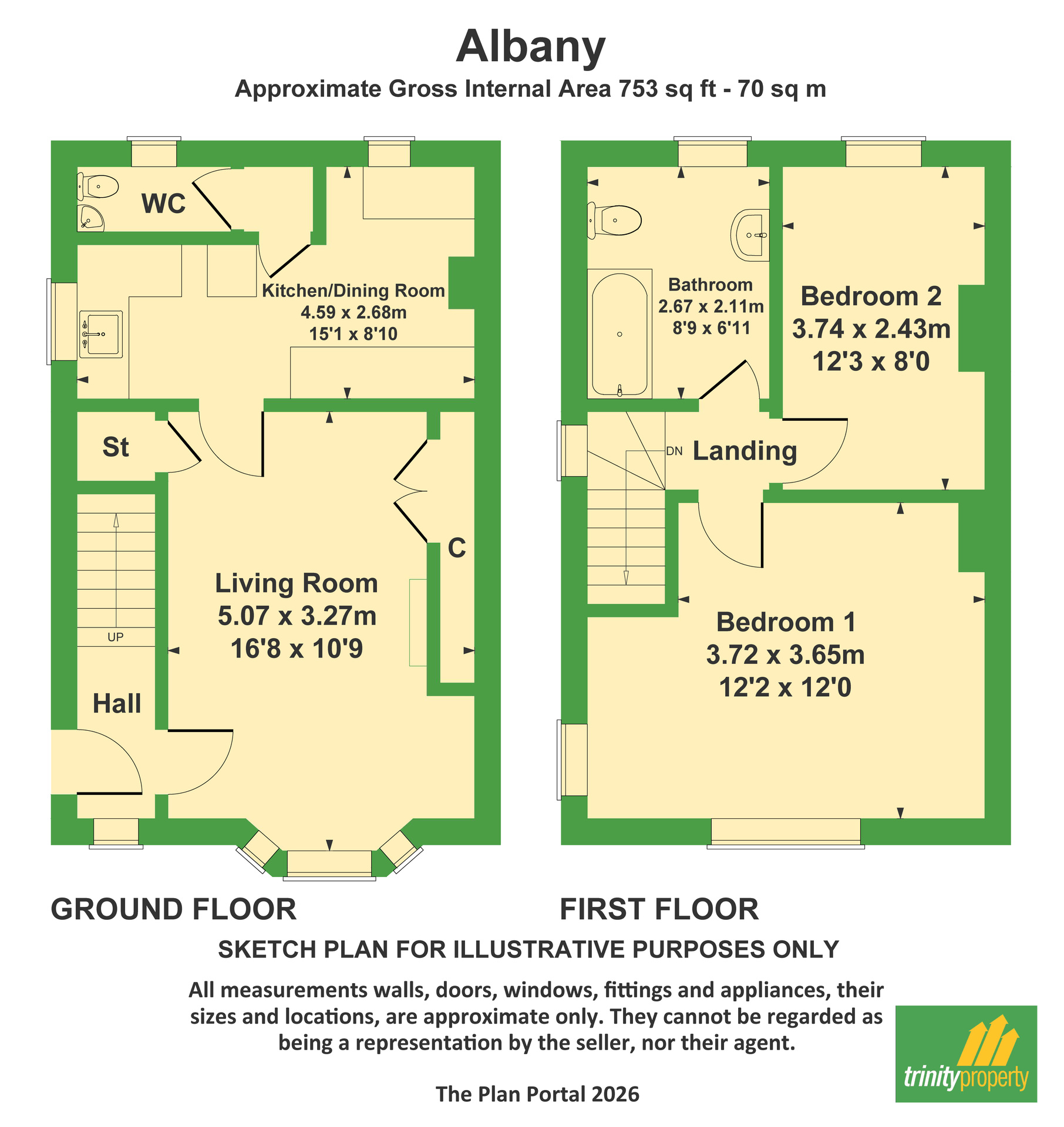 27 Albany Crescent, Bilston floorplan