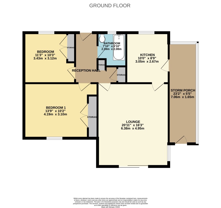 Valdona, Church Road, Norwich floorplan