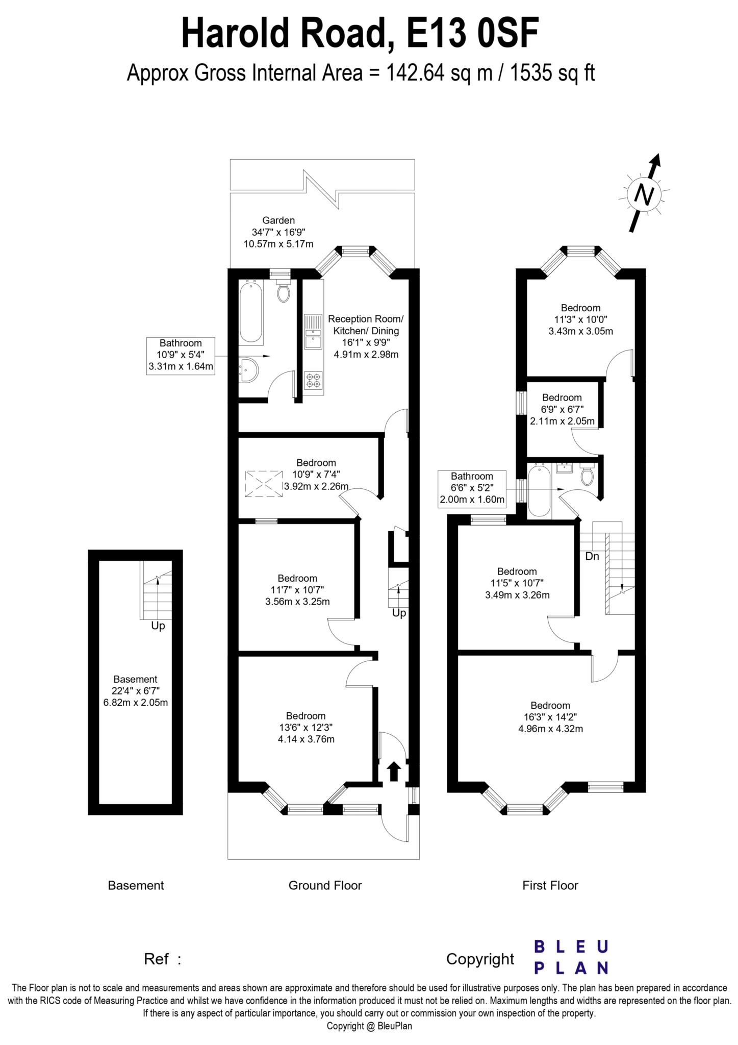 104, Harold Road, London floorplan