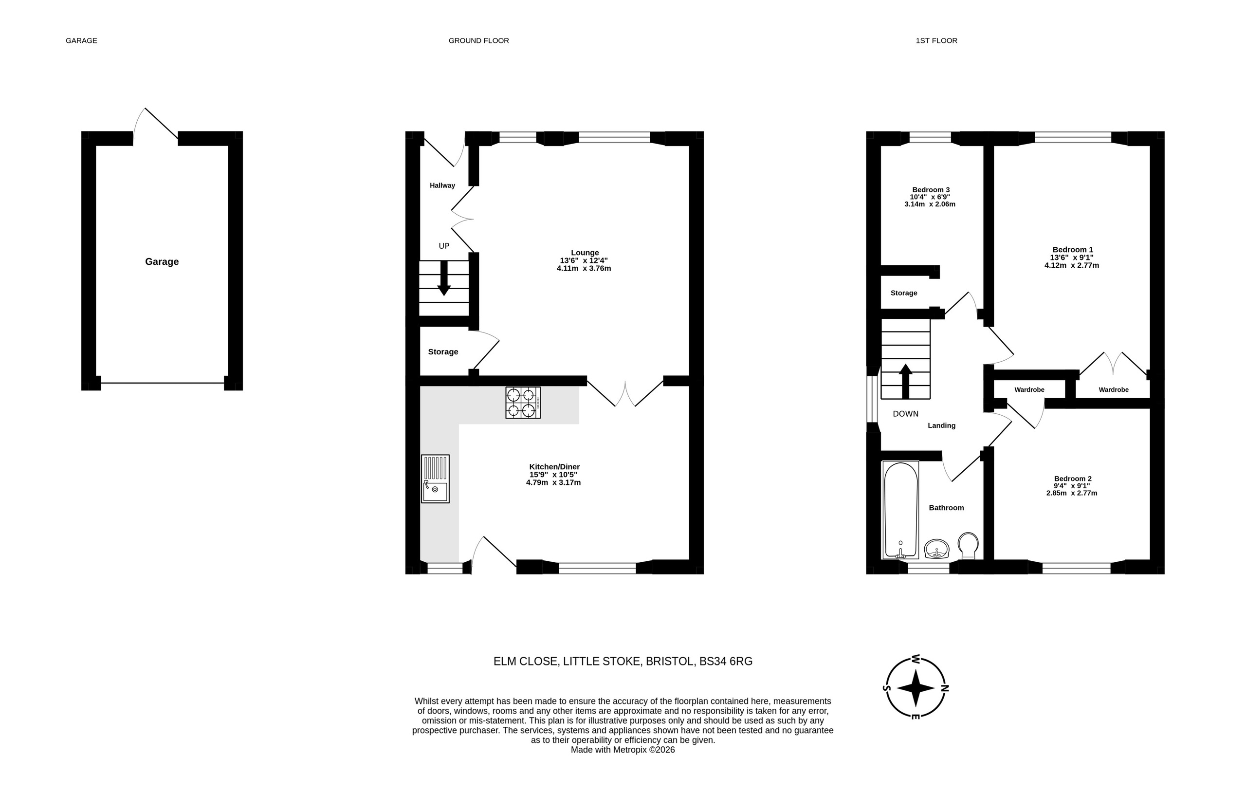 17 Elm Close, Bristol floorplan
