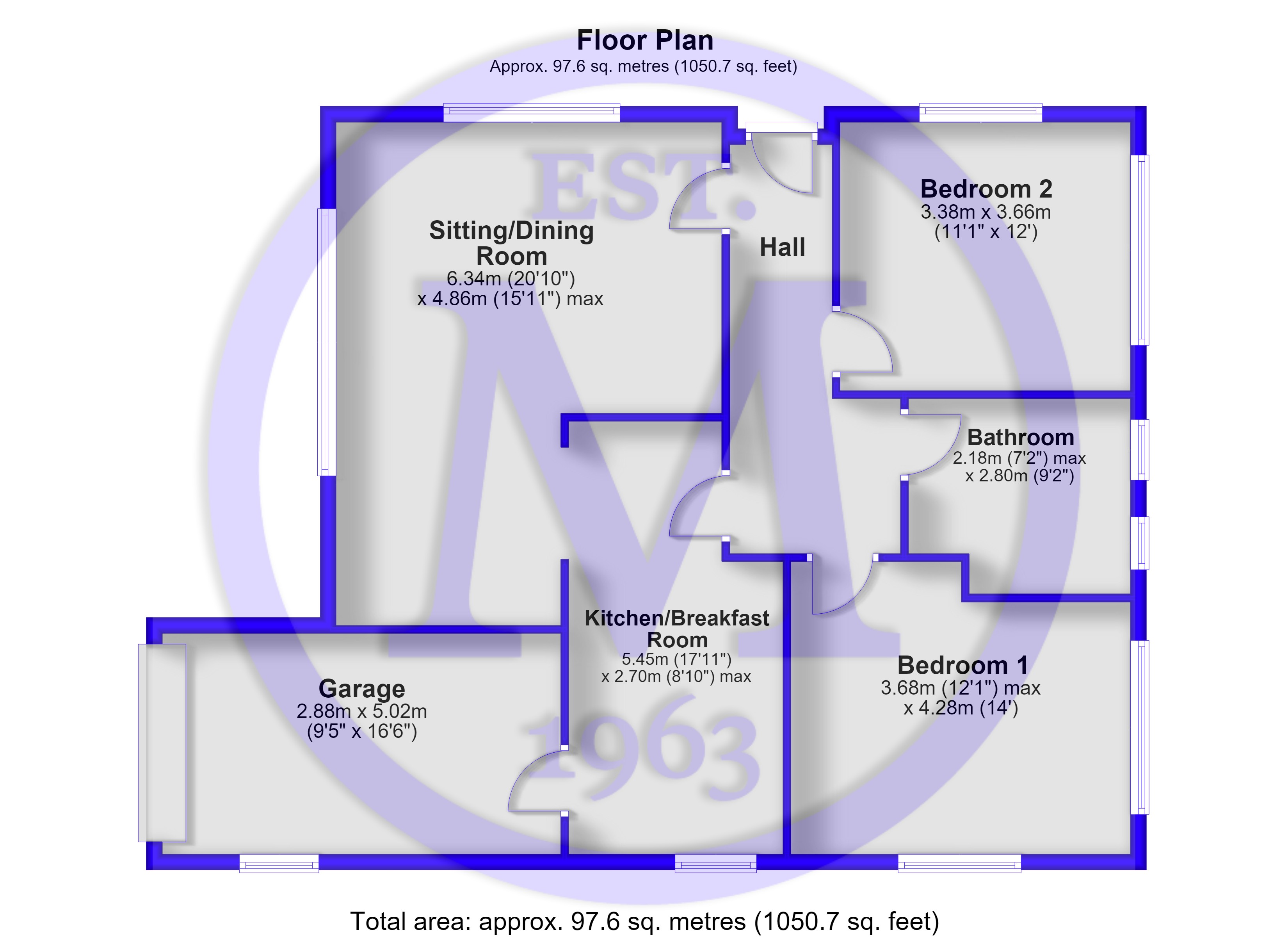 24, Three Acre Drive, New Milton floorplan