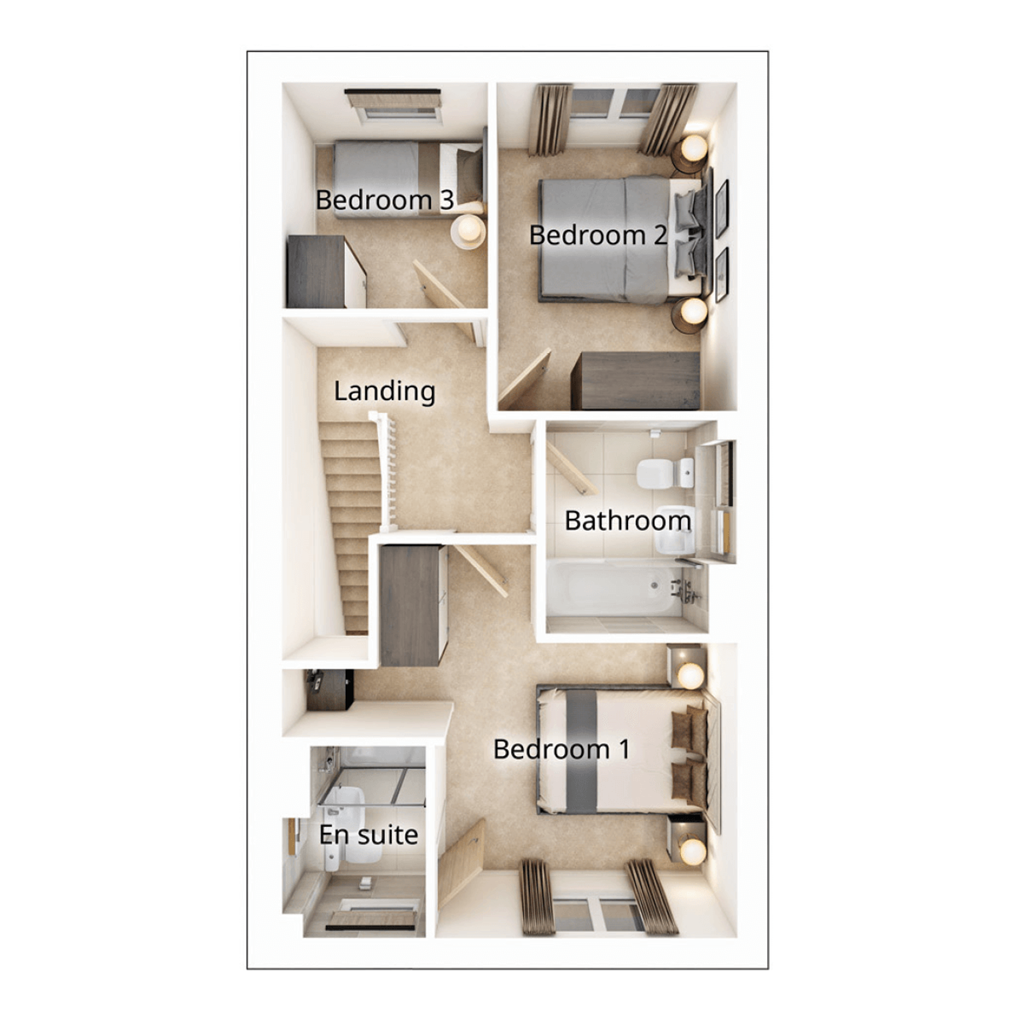 The Brambleford - Plot 71, Seaham Garden Village Phase 2, Cold Hesledon, Seaham, County Durham floorplan